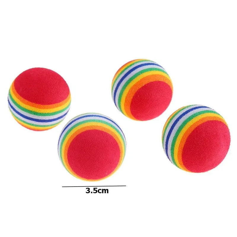 Rainbow Cat Play Balls (5–10 Pack)
