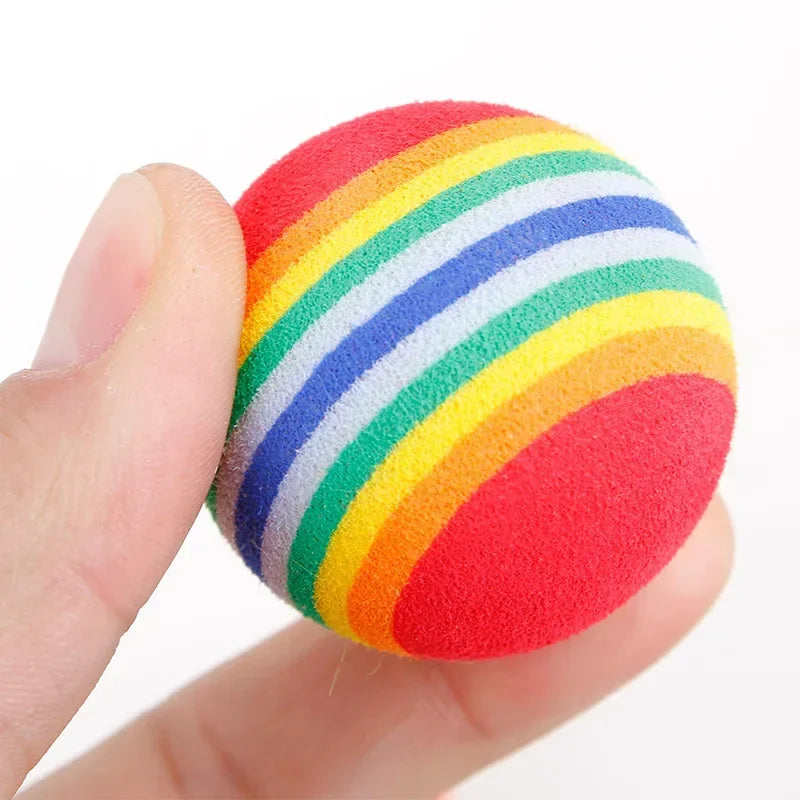 Rainbow Cat Play Balls (5–10 Pack)