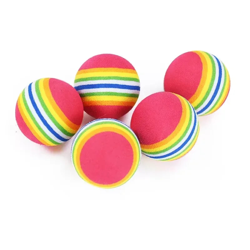 Rainbow Cat Play Balls (5–10 Pack)