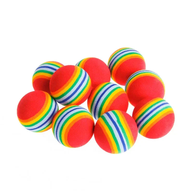 Rainbow Cat Play Balls (5–10 Pack)