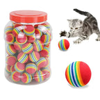 Rainbow Cat Play Balls (5–10 Pack)